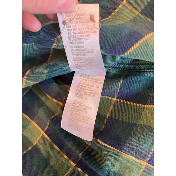 Fossil Plaid Flannel Button Down Shirt Men XL Academia Hiking Outdoors Camping - Picture 9 of 10